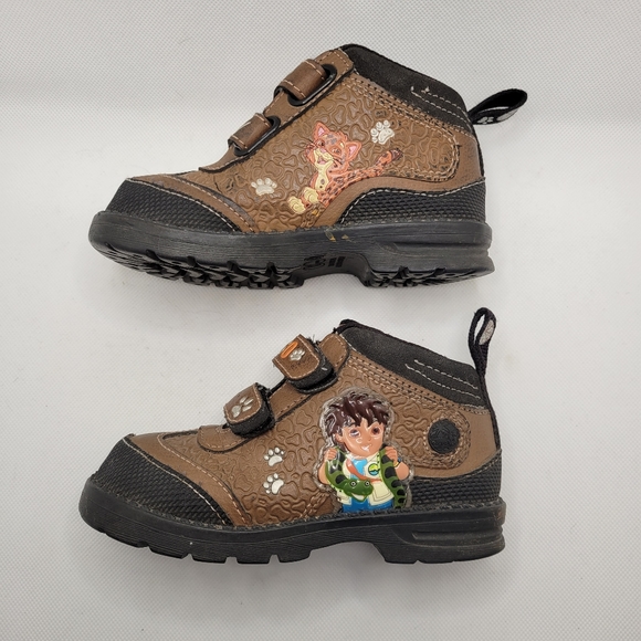 Go Diego Go Toddler Boys size 9 Ankle Boots Hiking Shoes - Picture 3 of 7